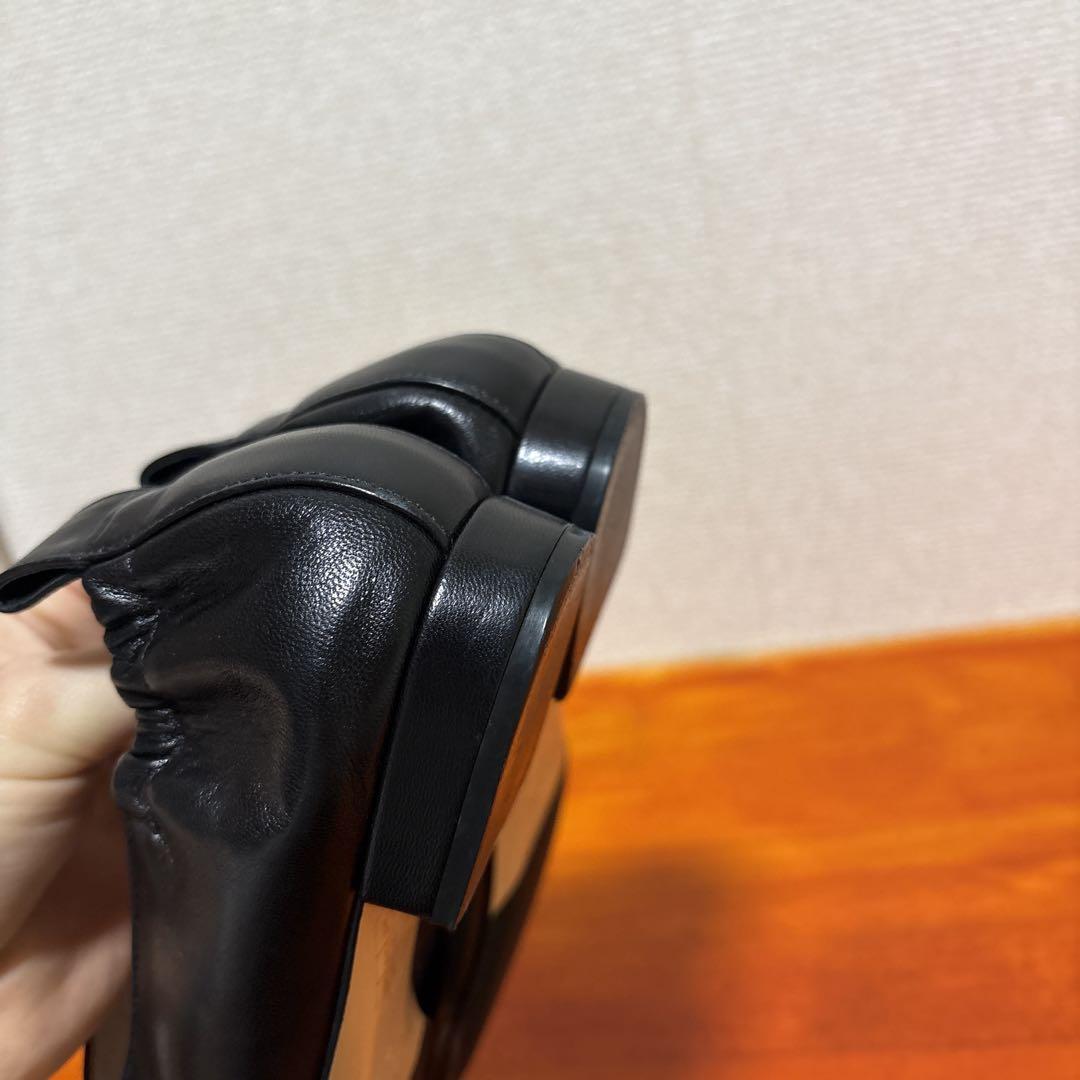 ネブローニ フラットシューズ ローファー 23.5cm 37 黒 ブラック