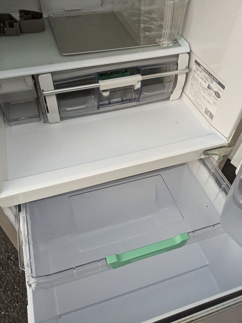 日立 3ドア冷蔵庫 真空チルド R-K380GV 2016年製