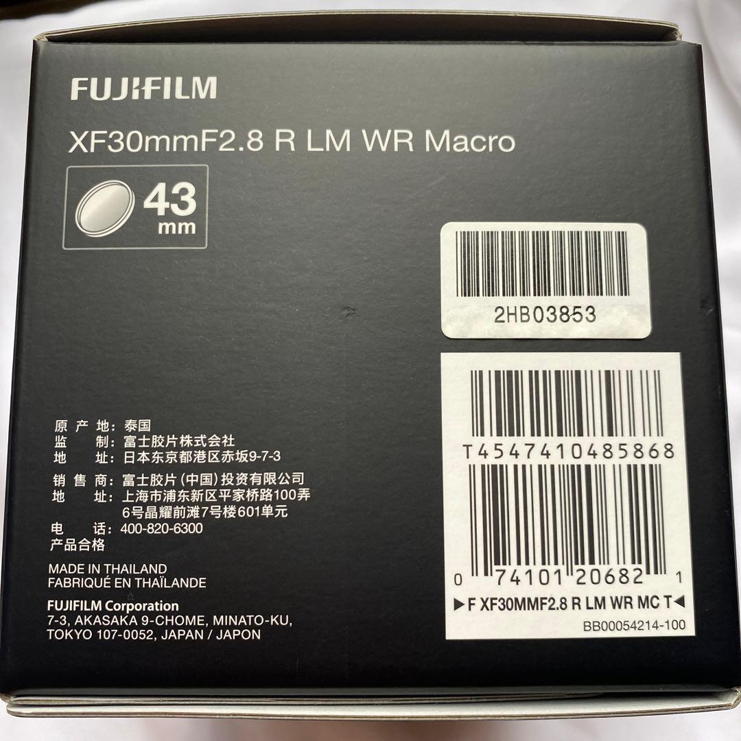 レンズ(単焦点) fujifilm / XF30mm F2.8 R LM WR Macro