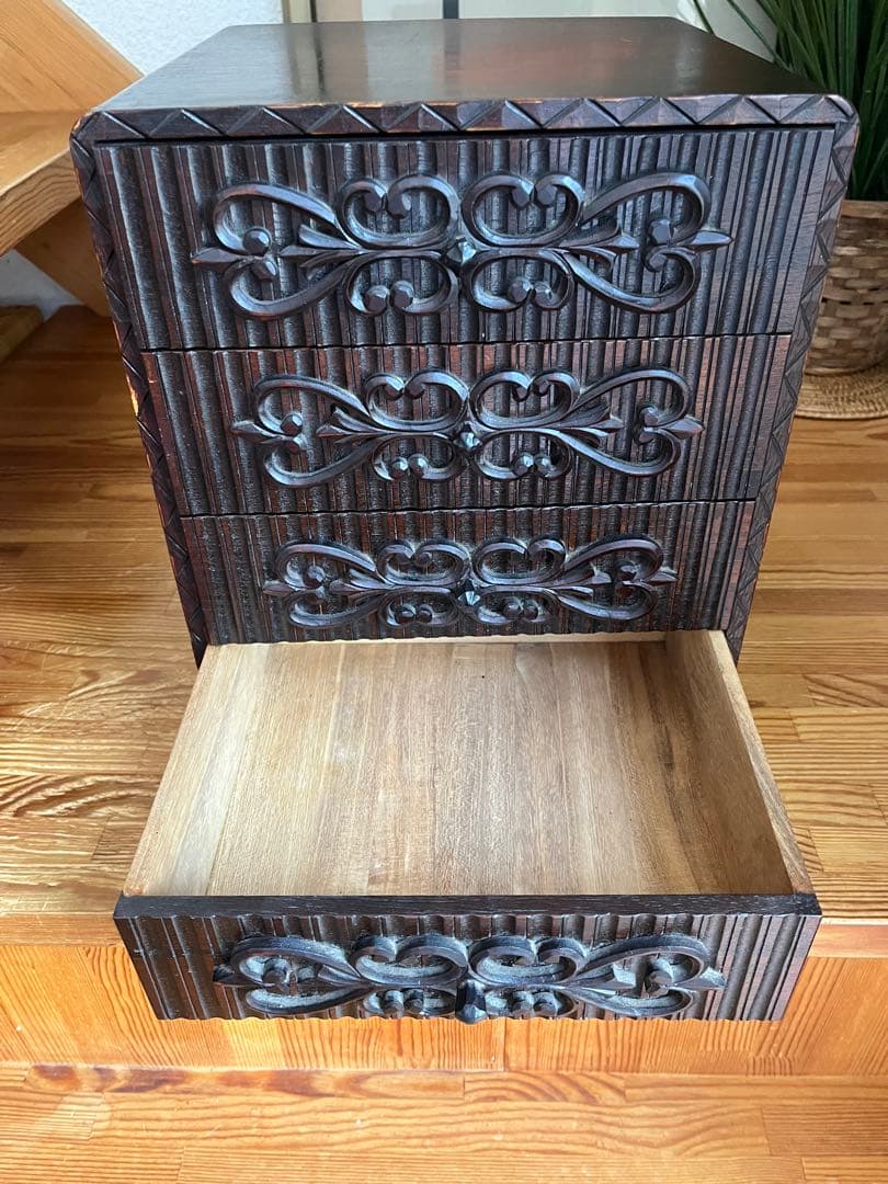 アンティーク レトロ ヴィンテージ 木製レターケース 引き出し 書類ケース