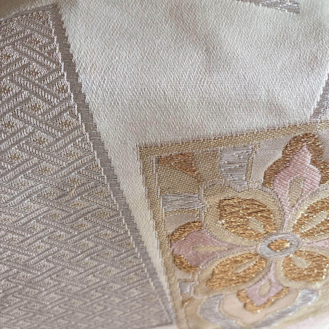 色無地　フルセット　着物　正絹　一つ紋　幻の染　岩石染　ブルー系　落款　N5