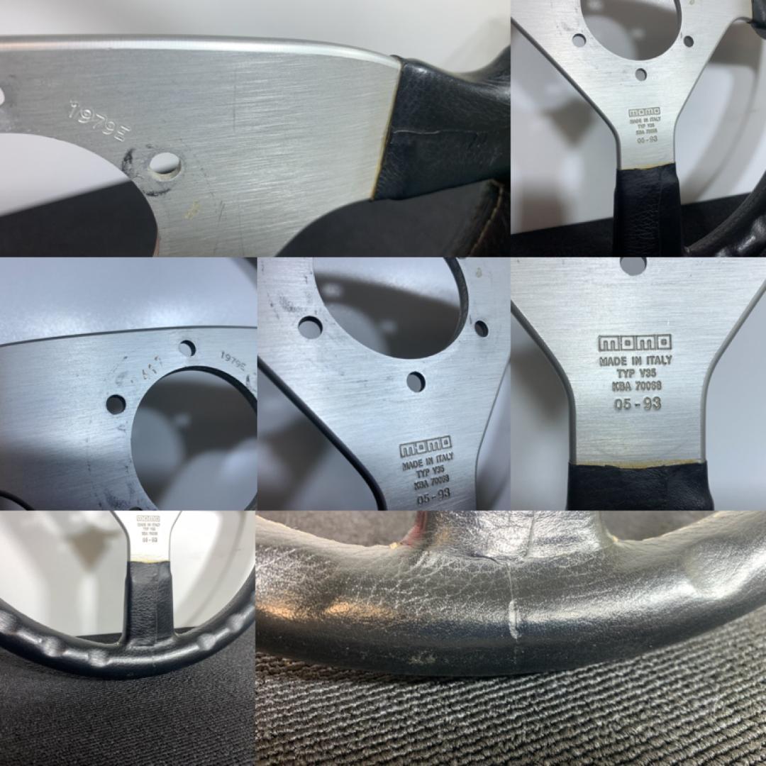 モモ ヴェローチェ レザー ステアリング 当時物 93年製 希少 良品