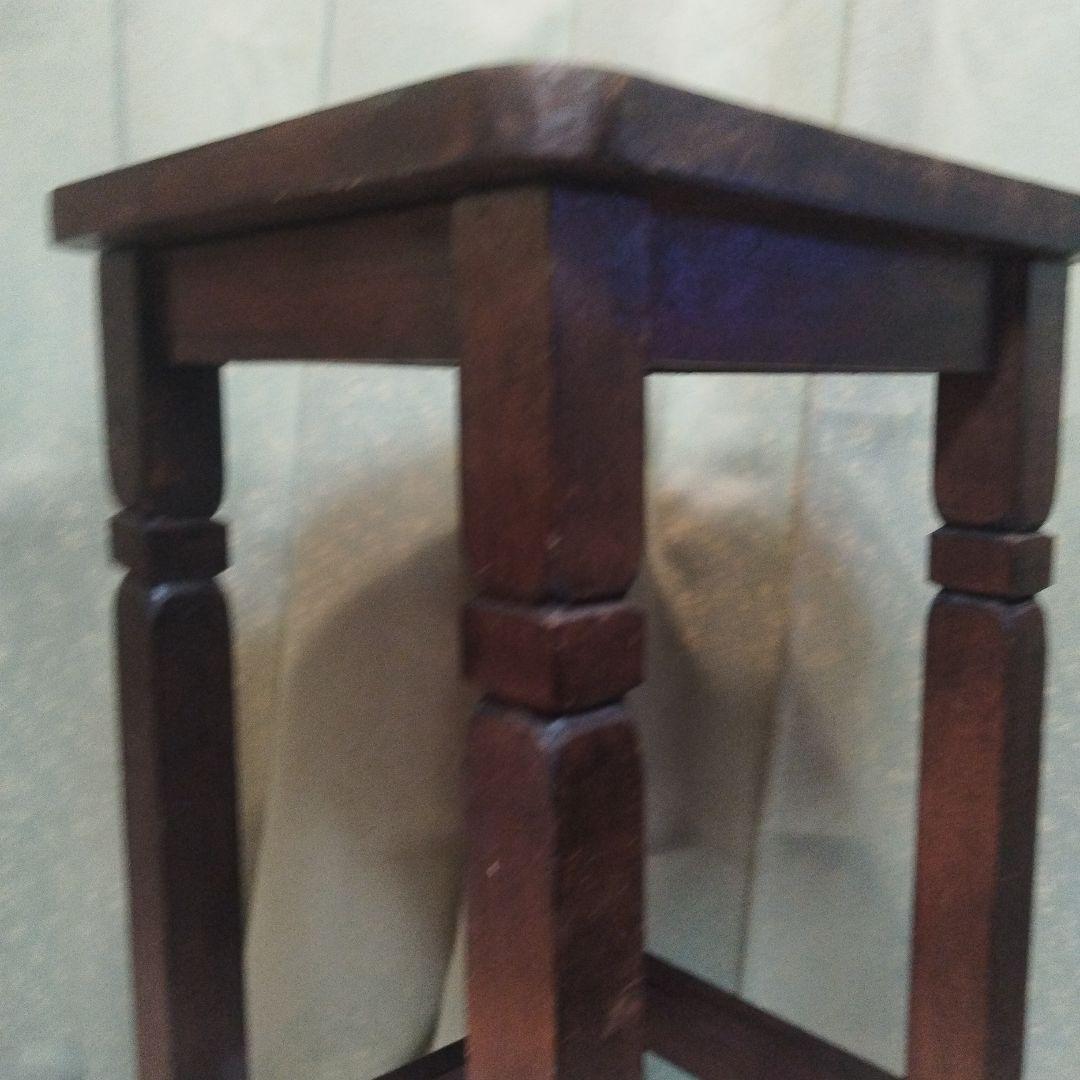 昭和初期　木製花台　盆栽台　古物台　古民家　京都の大きな民家より