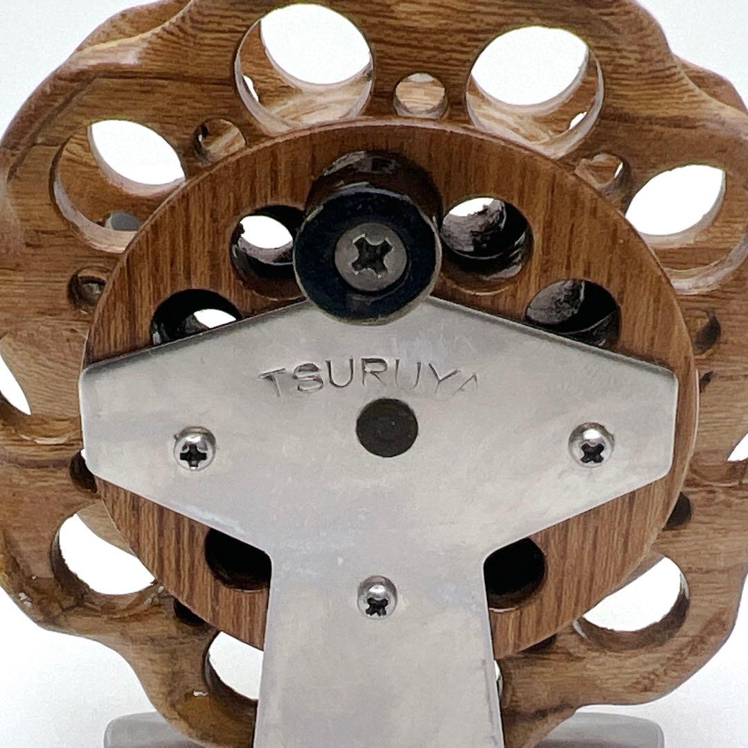 【希少】木製 タイコリール 欅 ケヤキ ヘチリール TSURUYA つるや釣具店