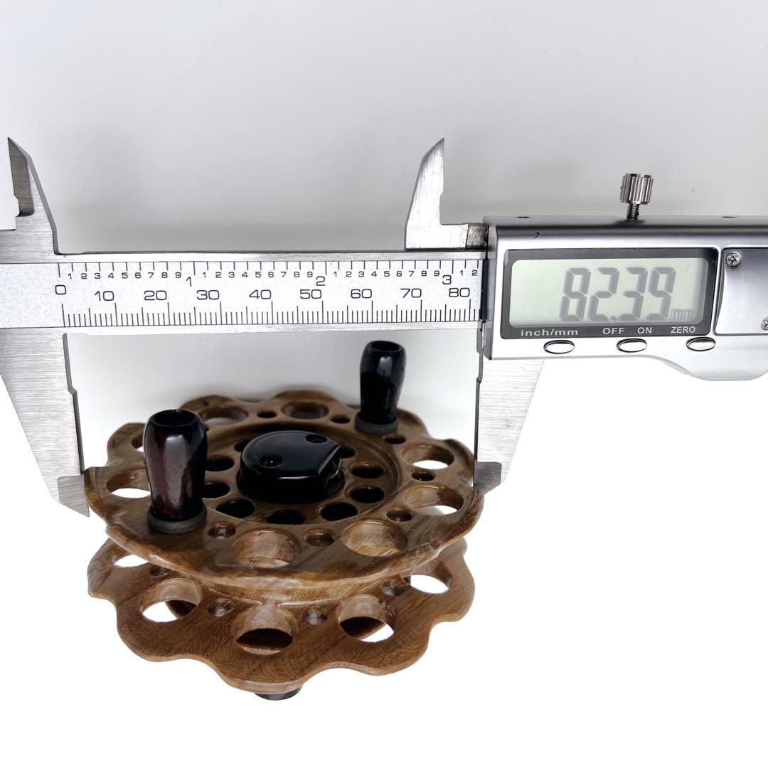 【希少】木製 タイコリール 欅 ケヤキ ヘチリール TSURUYA つるや釣具店