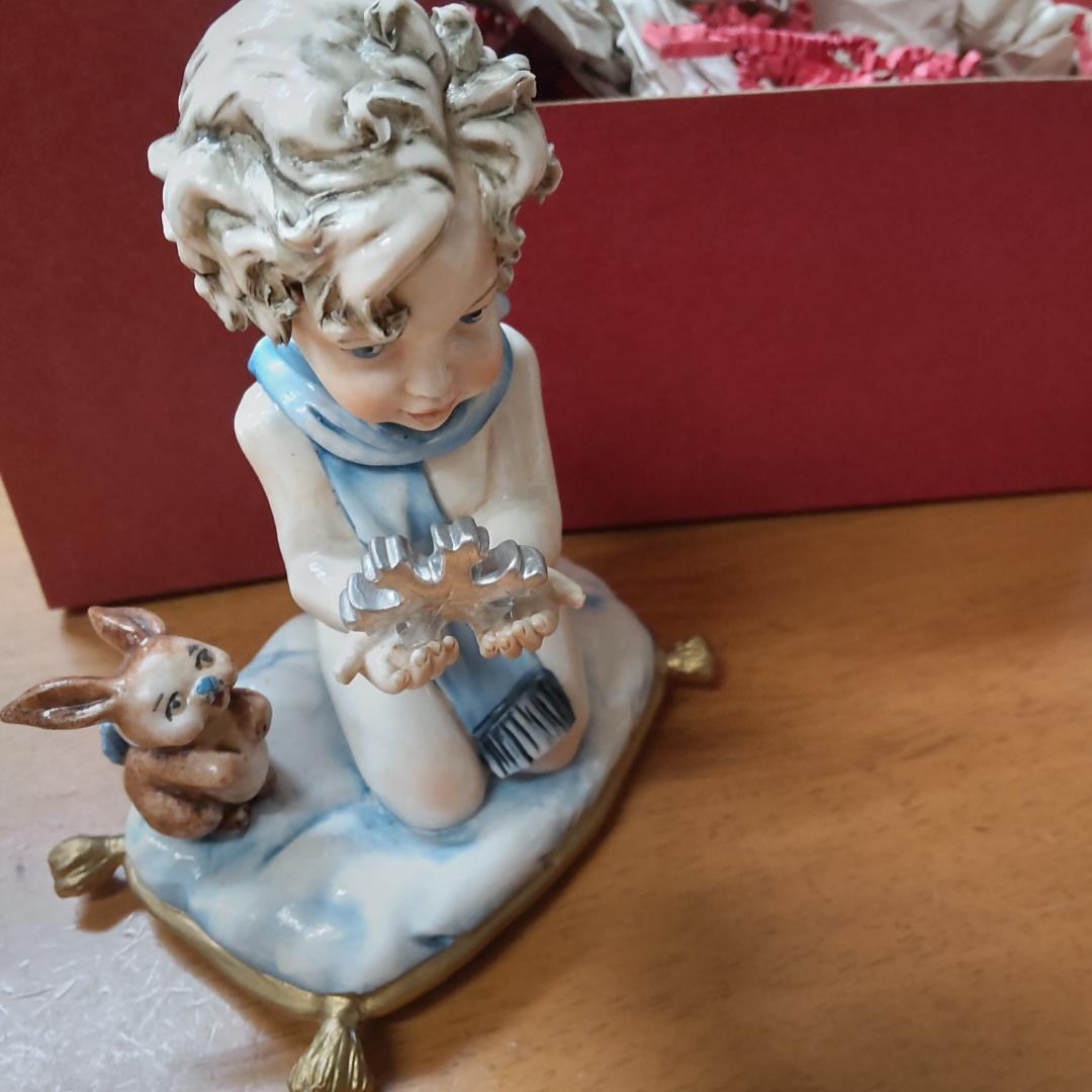 イタリア　エンゼル　飾りもの　置き物　冬