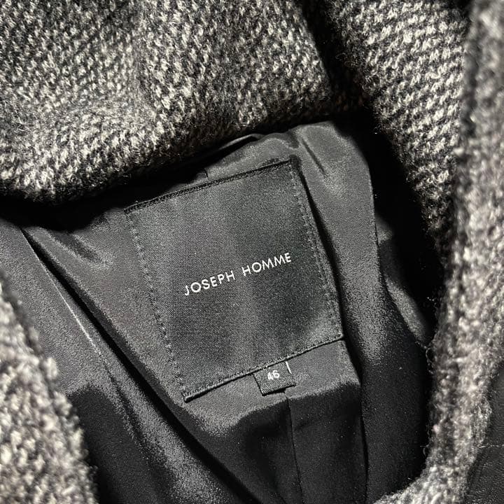 joseph homme ダッフルコート　レザー羊皮使用　ダッフルコード牛皮