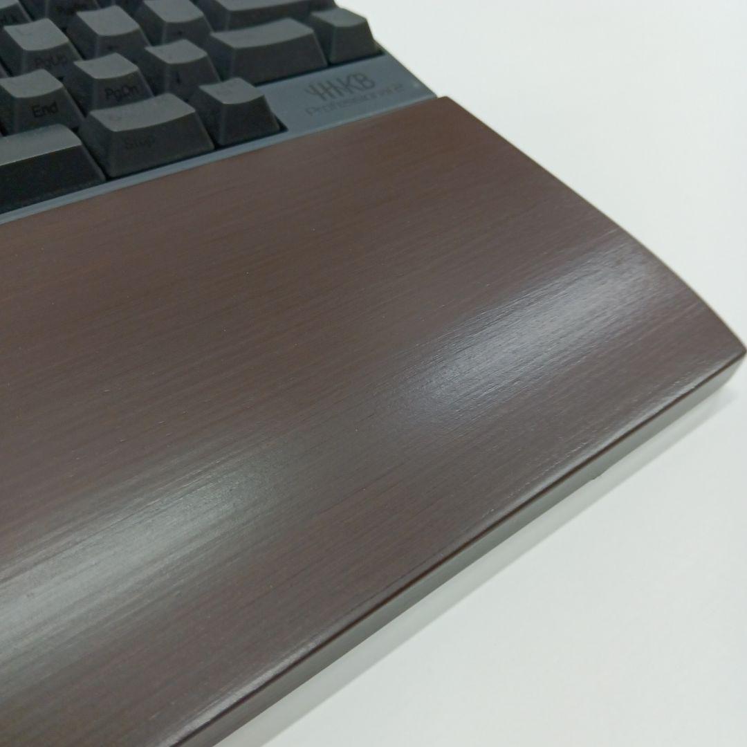 パイン集成材 HHKB用 手作りパームレスト兼キーボードルーフ ウォルナット色