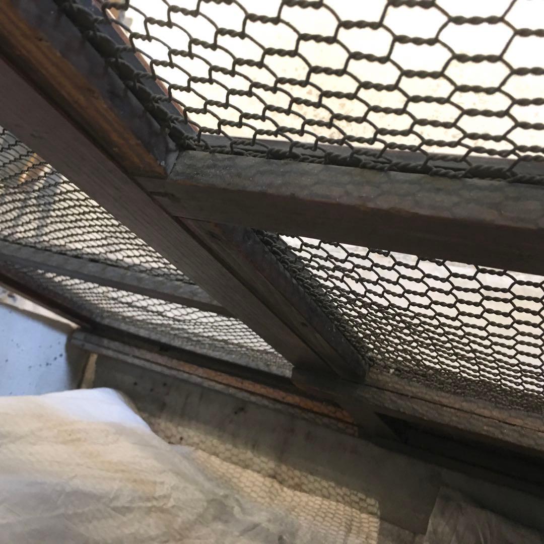 蔵戸 古民具 網付き 建具 昭和レトロ 扉