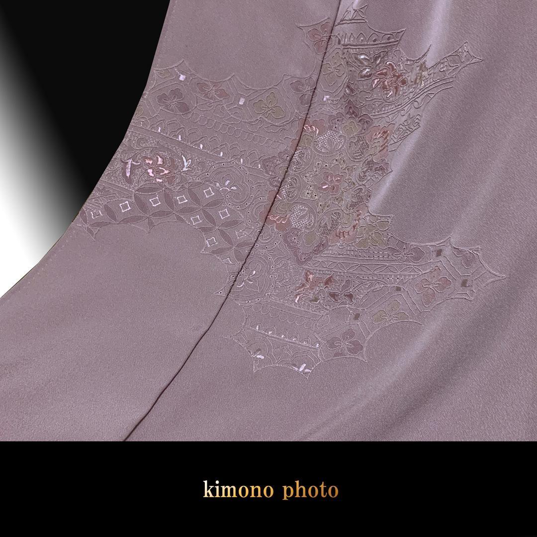 【新品、未使用】正絹【極上逸品】トールサイズ【汕頭刺繡スワトウ】訪問着フルセット