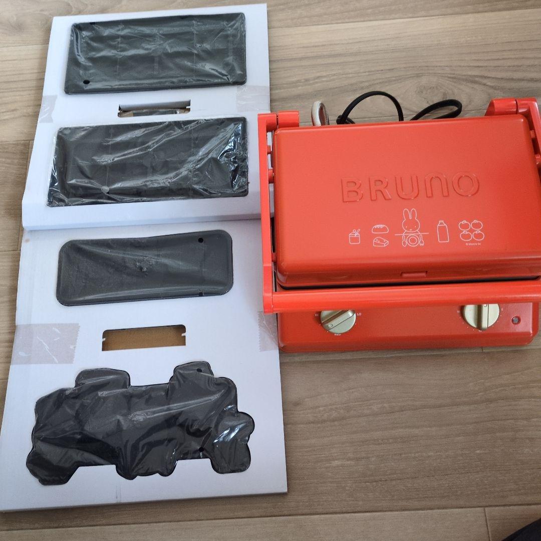 BRUNO ワッフル・ホットサンドメーカー オレンジ