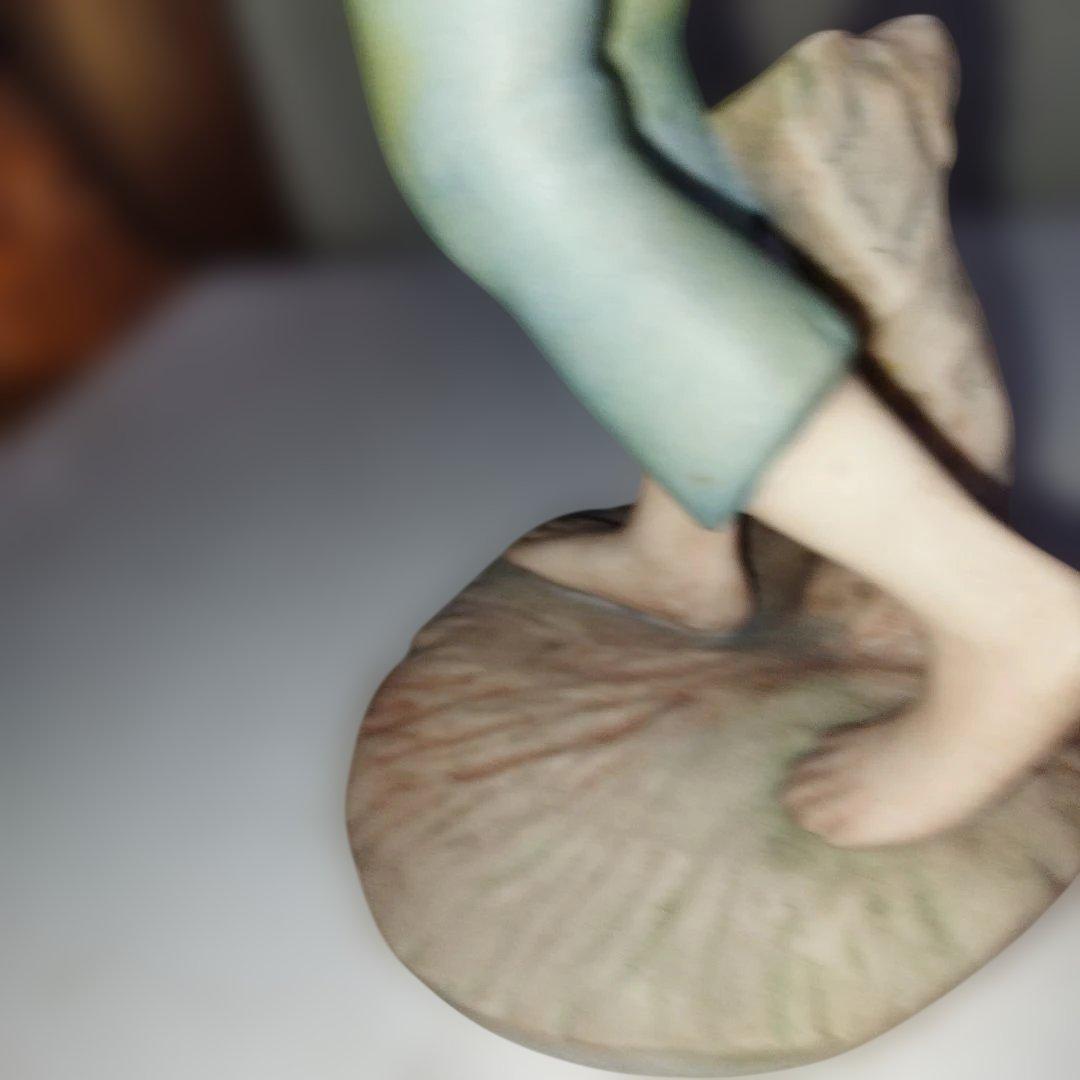 陶器製少年像 約25cm