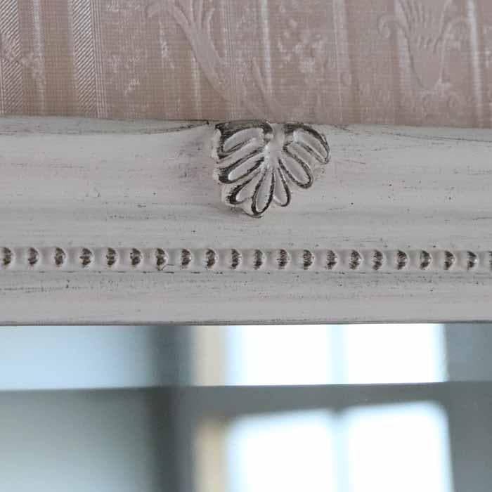 ミラー 壁掛け ホワイト 縦横兼用 鏡 アンティーク ヨーロピアン