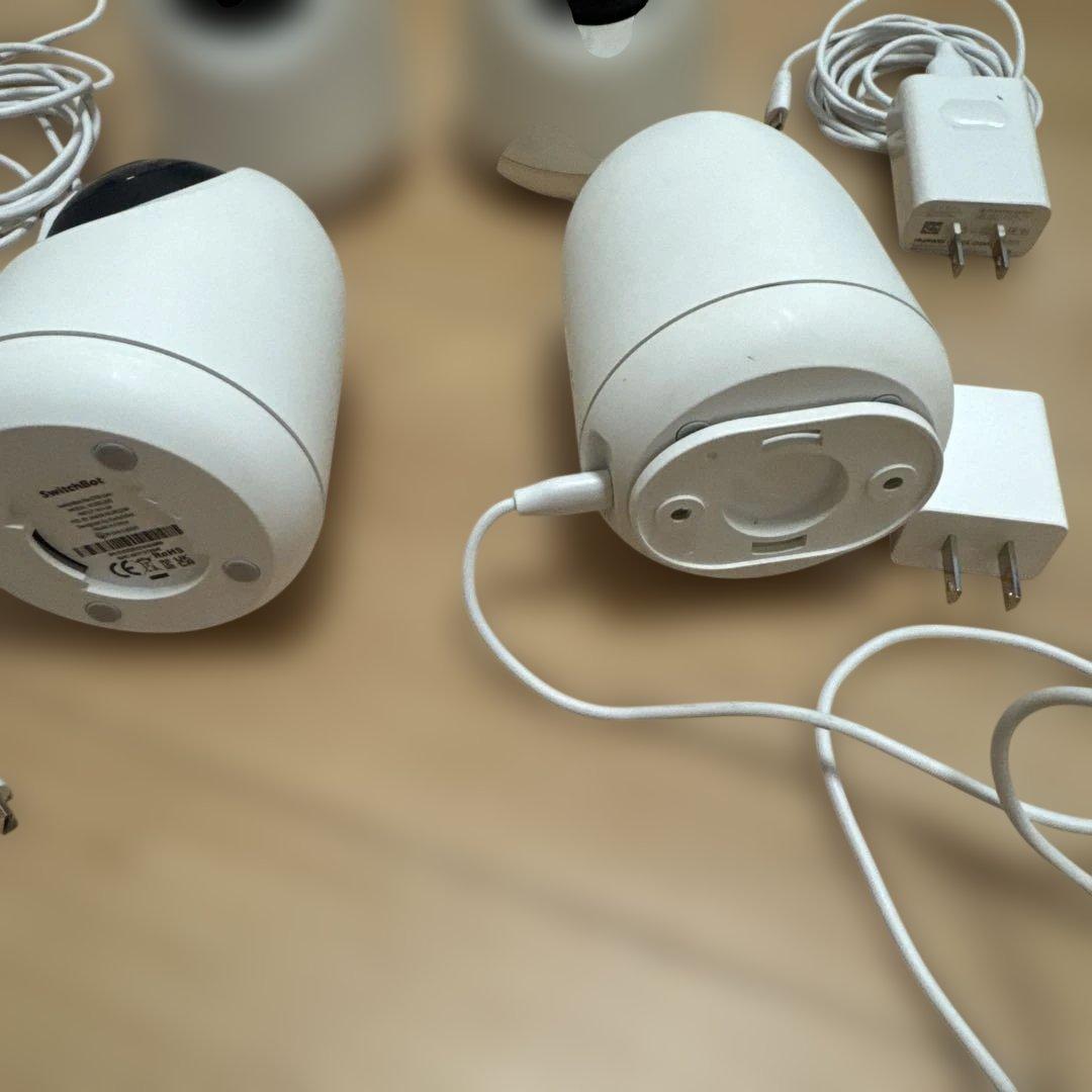 防犯カメラ 4個セット ホワイト