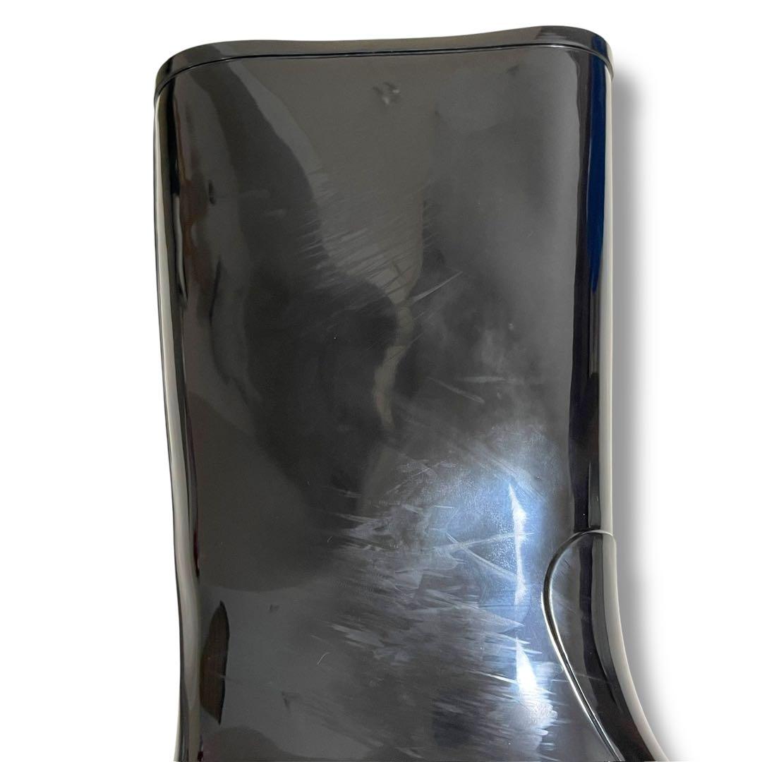 CHANEL シャネル レインブーツ カメリア ブラック 39 ココマーク 上品