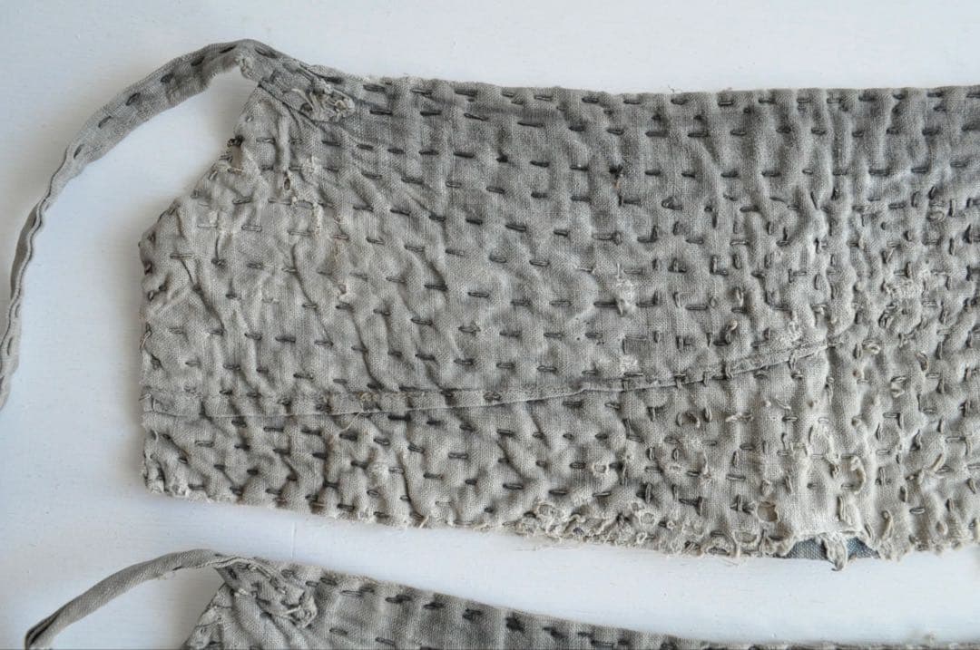 脚絆 襤褸 刺子 藍染 古布 骨董 美術 レトロ 古物 古道具 アンティーク