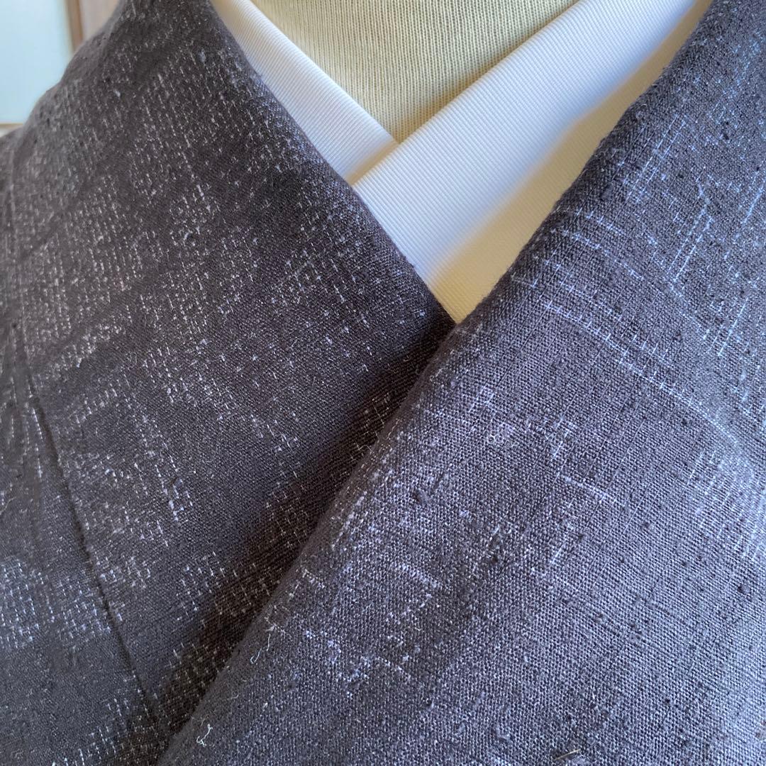 本場結城紬　詰め　100山亀甲　ヴィンテージ