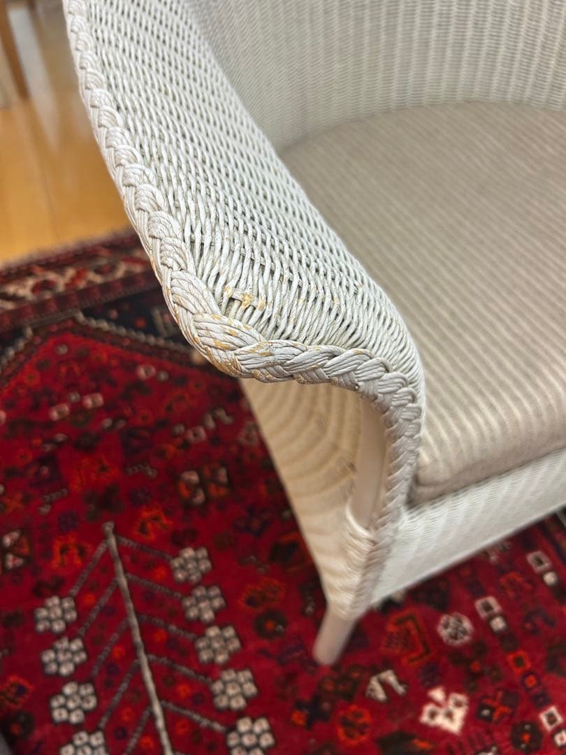 ロイドルーム　アームチェア　No60　LLOYD LOOM ホワイト