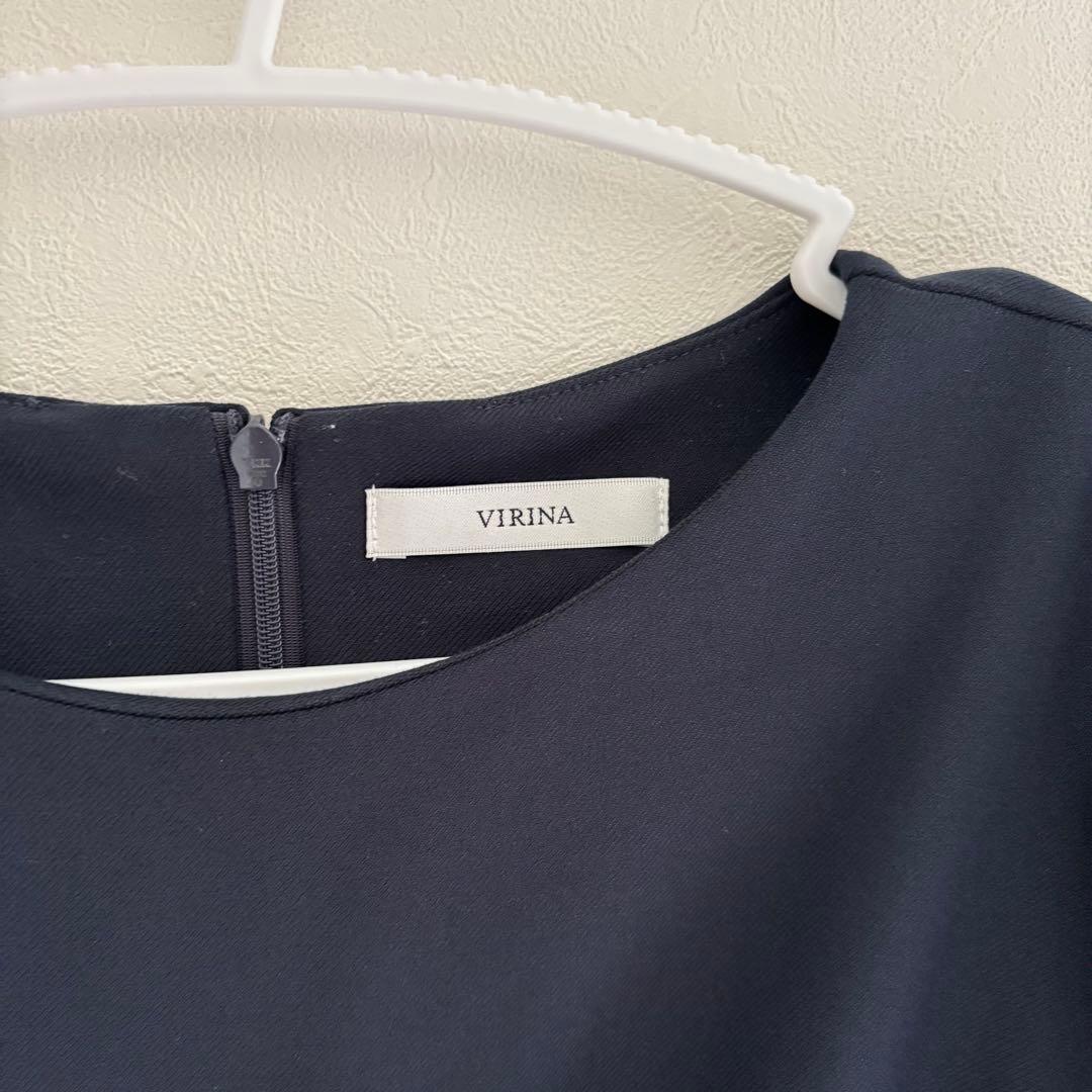 美品 VIRINA ヴィリーナ フランブラウス トップス ペプラムトップス