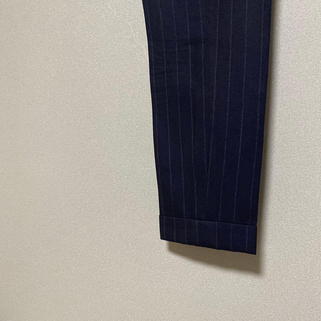 ネイビー ストライプ スーツ セット BEAMS F ジャケット スラックス