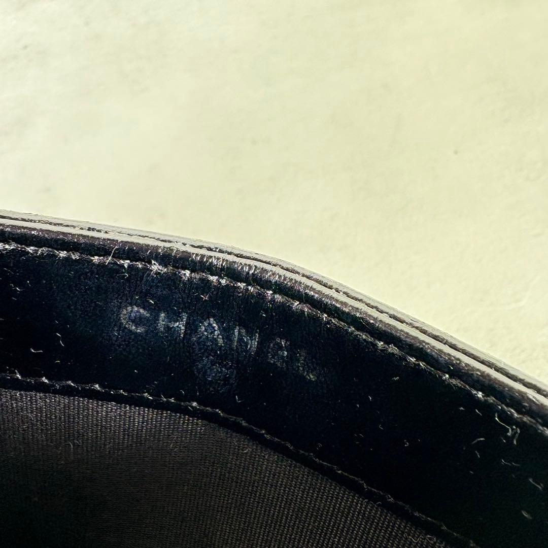 CHANEL シャネル　カメリア　ラムスキン　カードケース　パスケース