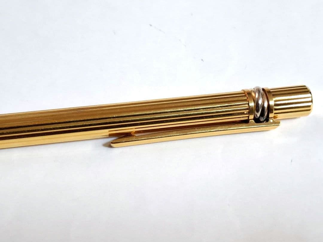 美品　Cartier　マスト・ドゥ・カルティエ　ボールペン　トリニティ　ゴドロン