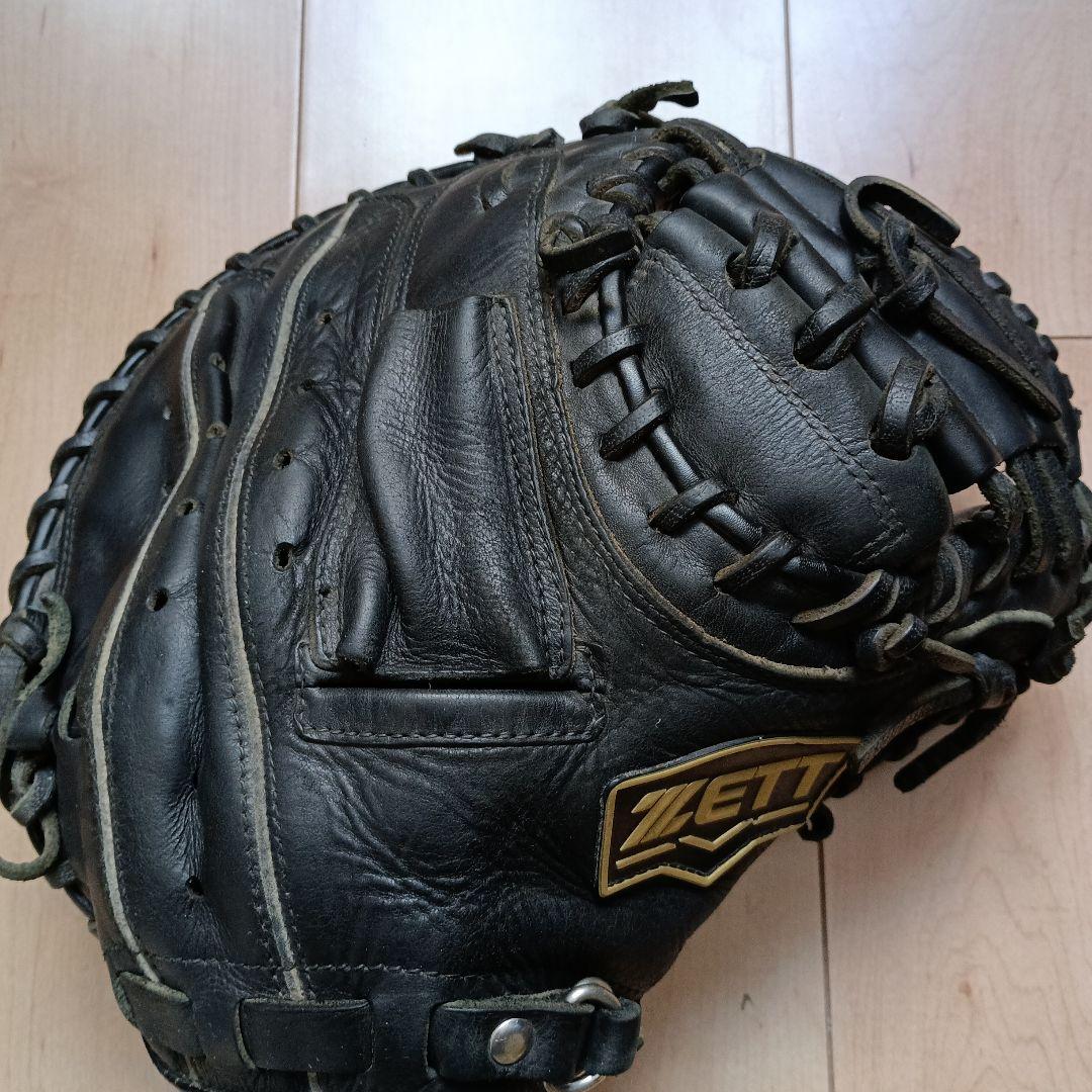 ZETT ゼット型抜群 即戦力 軟式 少年 キャッチャーミット　黒