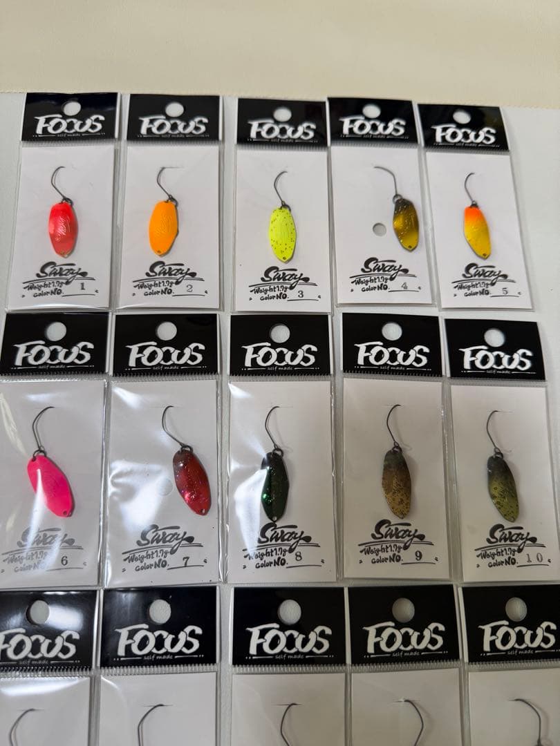 フォーカス スウェイ 1.7g　全15色セット　Sway　Focus
