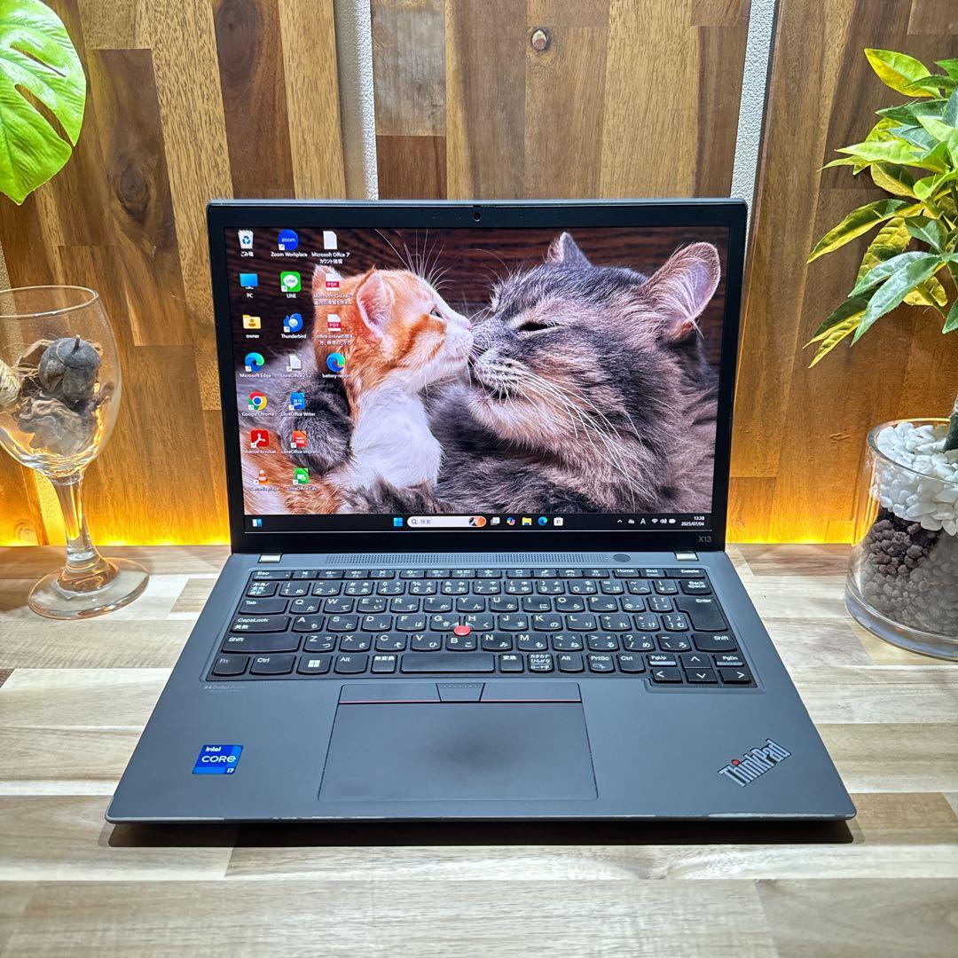 最新2022年モデル‼️ThinkPad X13☘i7☘16GB☘ノートパソコン