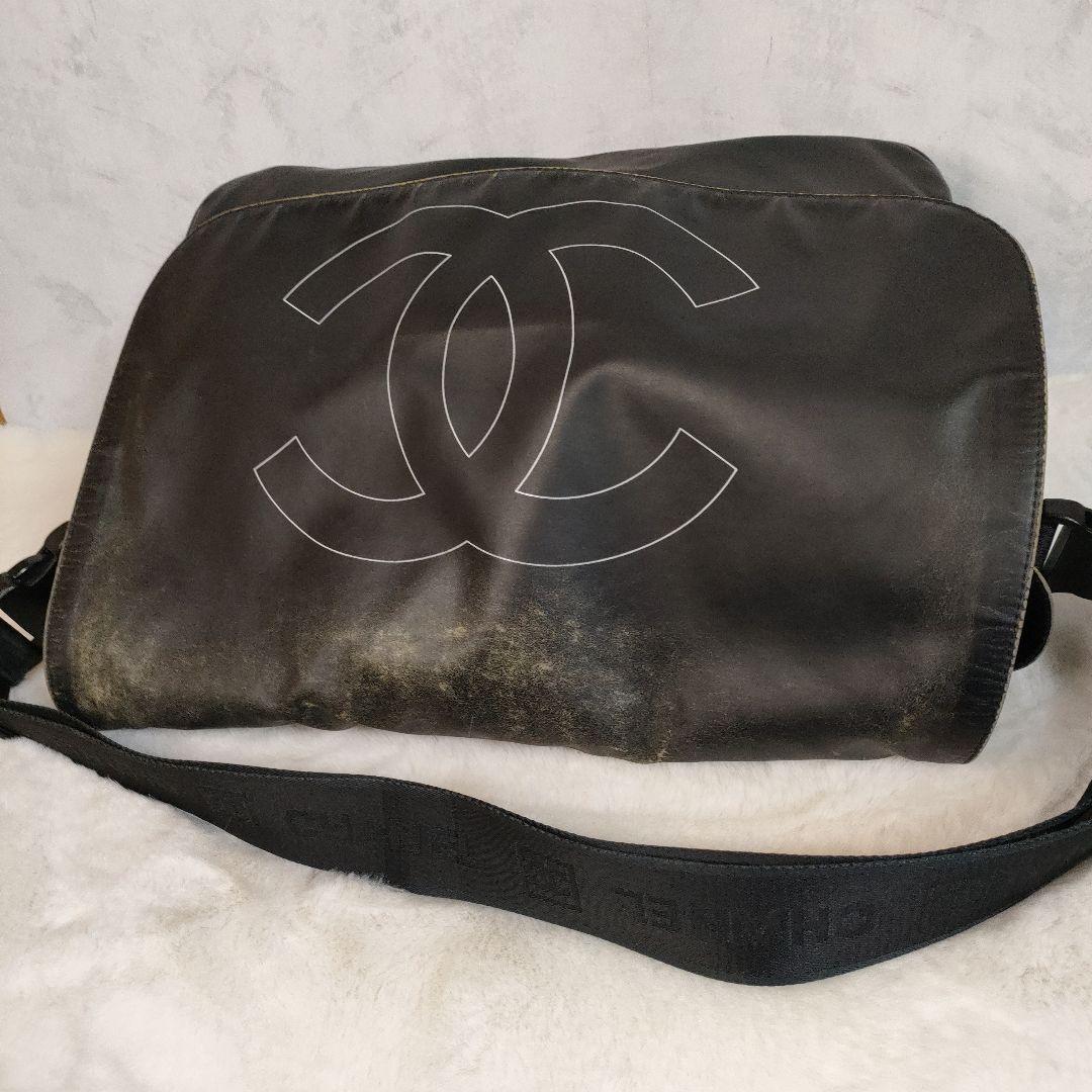 CHANEL スポーツライン ココマーク デカココメッセンジャーバッグ