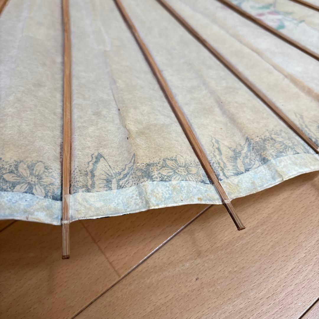 フランス　アンティーク　ヴィンテージ　傘　蛇目傘