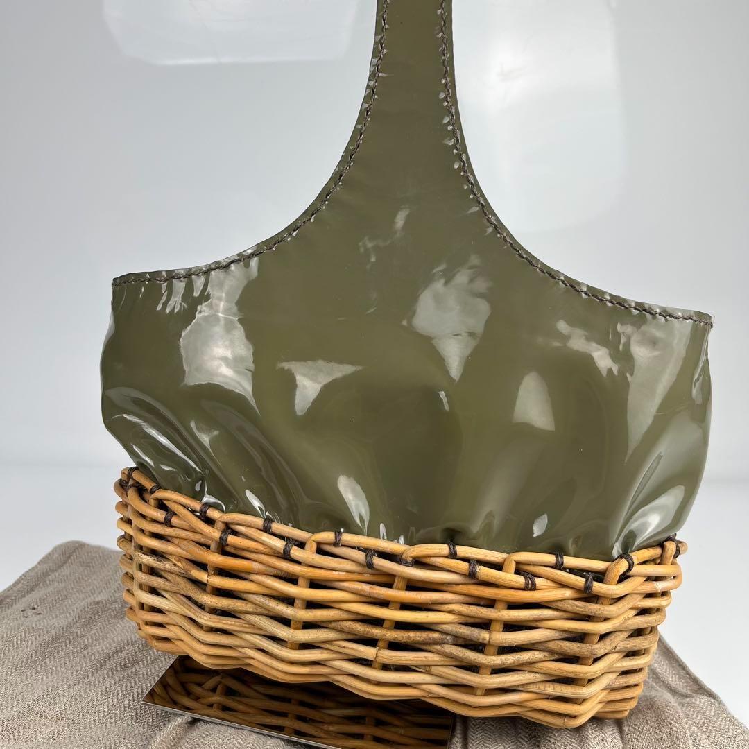 【極美品】エバゴス　ハンドバッグ　バスケット型　レザー