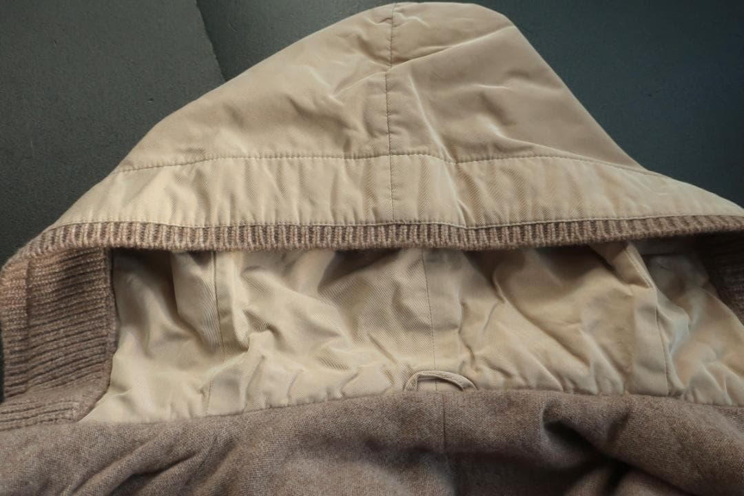 値下BRUNELLO CUCINELLIフード付モッズコート裏地カシミア M～L