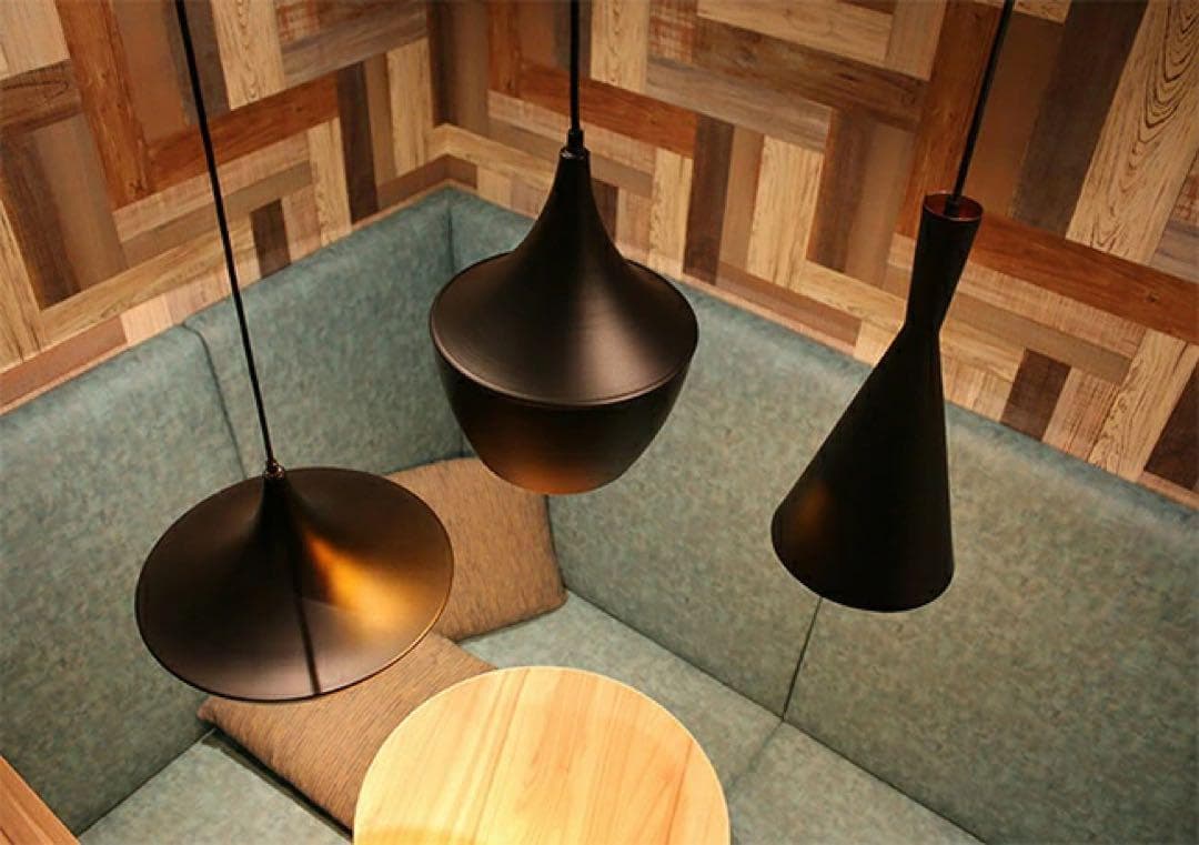 ペンダントライト ブラック 1灯 デザイン 照明 2セット