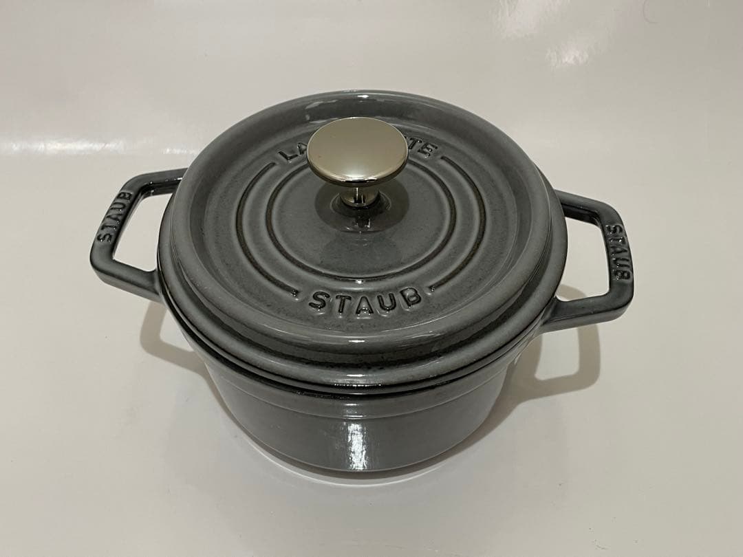 ストウブ　ココット 16cm グレー
