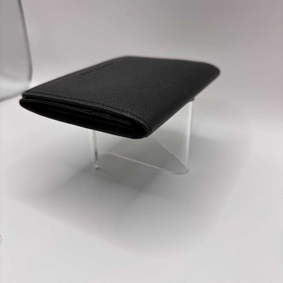 【美品】BURBERRY　名刺入れ　カードケース　ブラック　型押し　ノバチェック