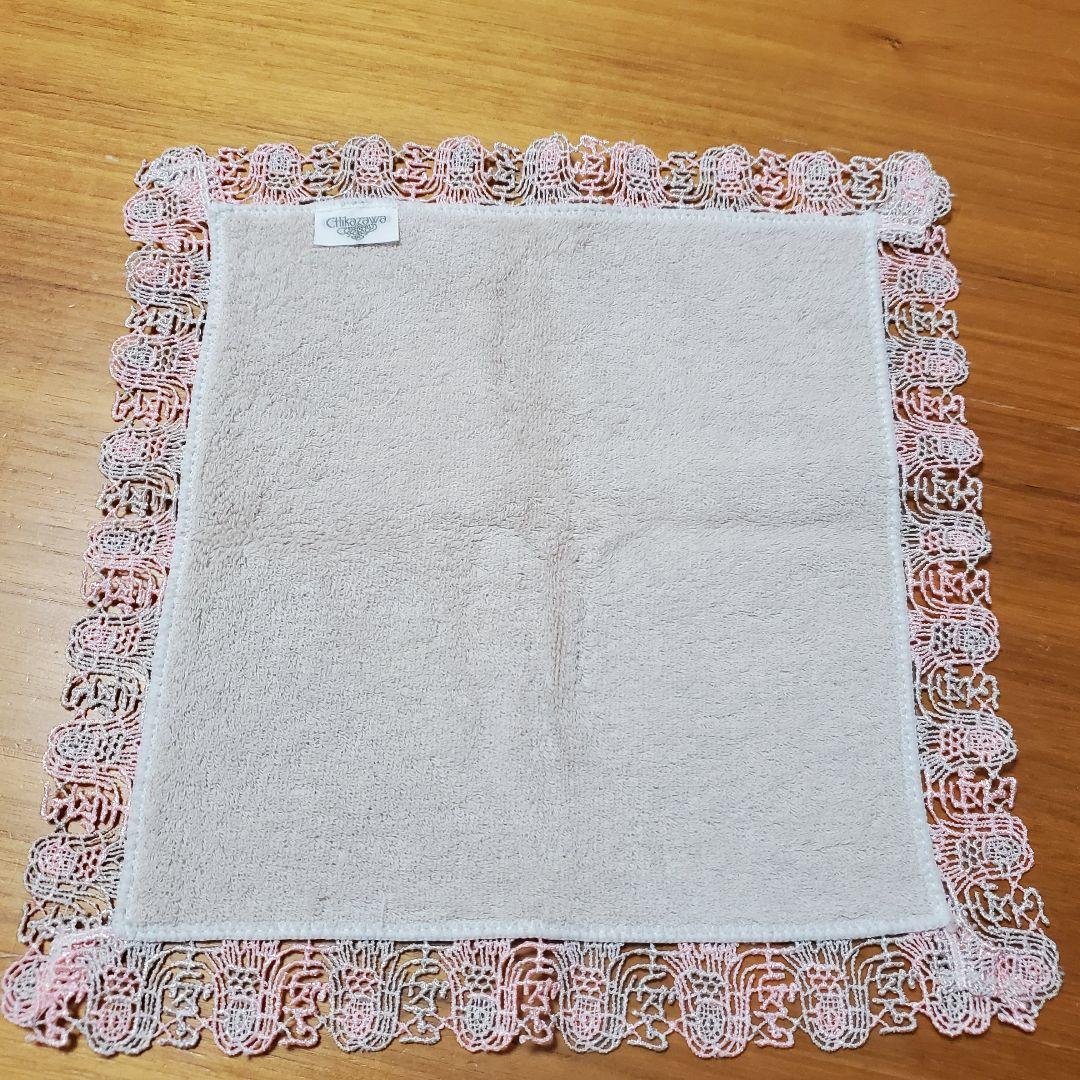 【未使用】近沢レース　ハンカチ　アマビエ　グレージュ　希少　レア