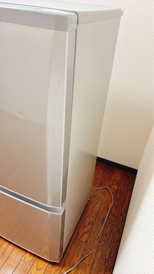 2ドア 三菱ノンフロン冷凍冷蔵庫 MR-P15T-S 146L