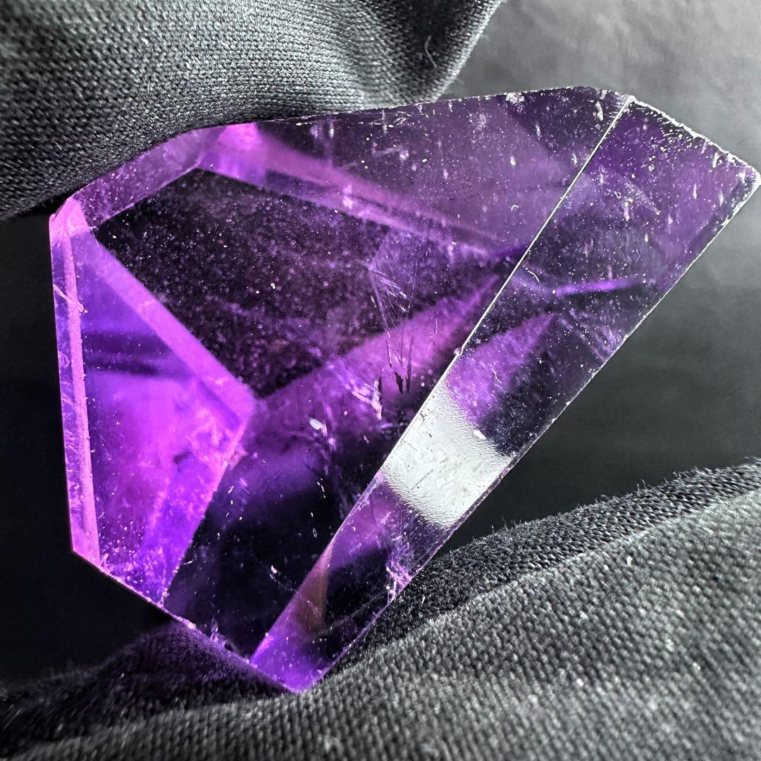 高品質❗アメジスト☆レインボー☆2点セットパワーストーン 置物 天然石A1253