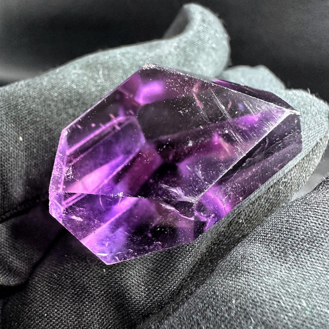 高品質❗アメジスト☆レインボー☆2点セットパワーストーン 置物 天然石A1253