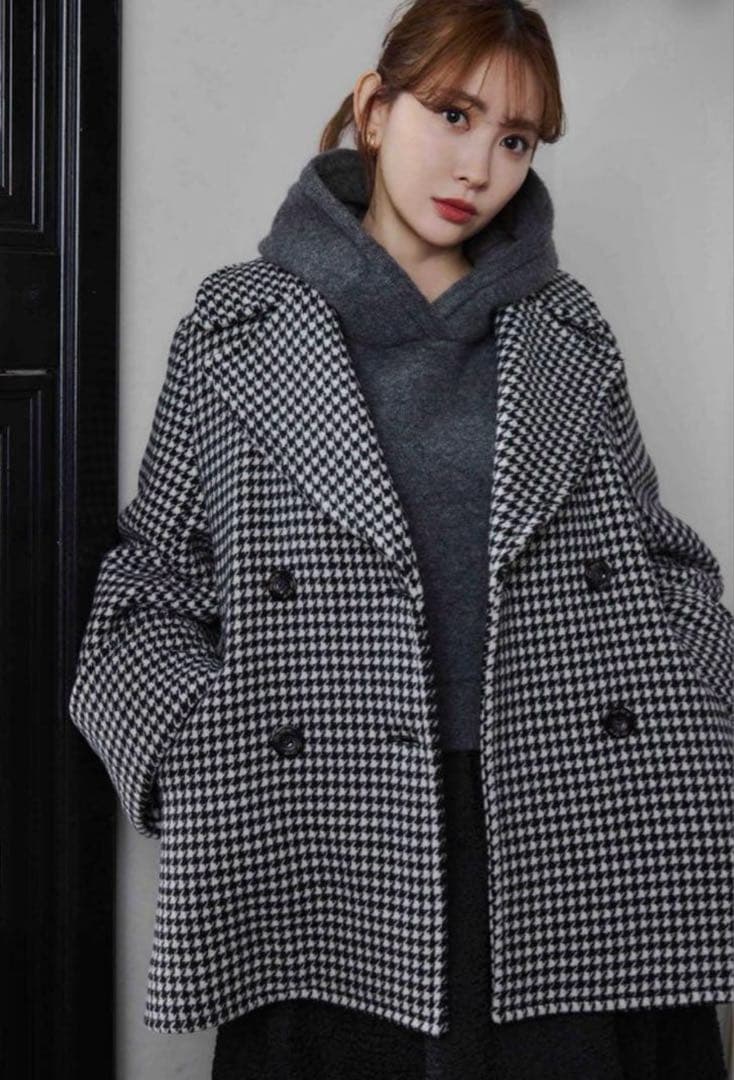 【新品】herlipto ProustWool-BlendMeltonCoat