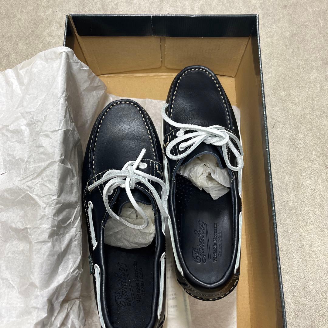 パラブーツ　paraboot デッキシューズ ネイビー　紺　新品　未使用