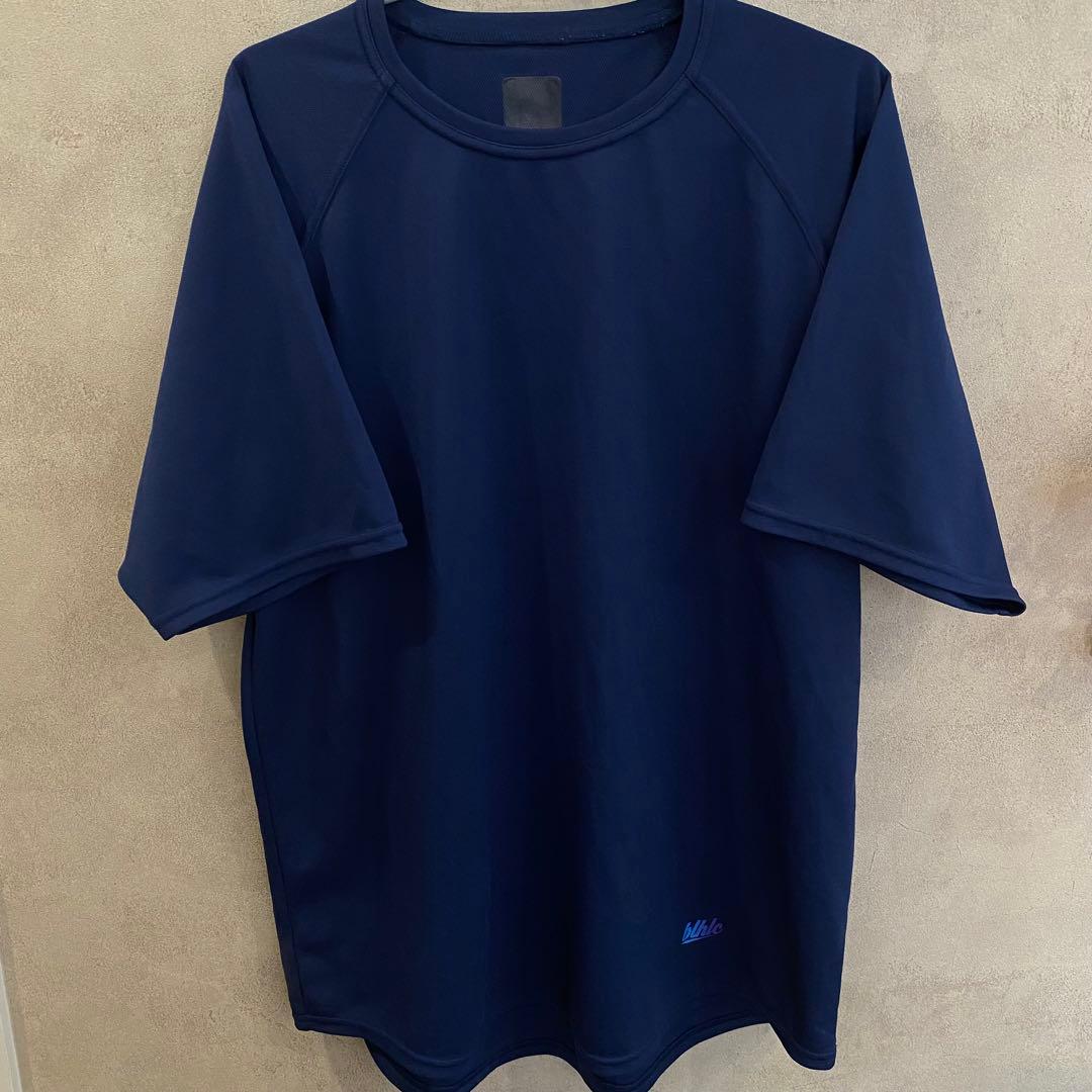 【希少品】blhlc Print Cool Tee Ｌサイズ　navy