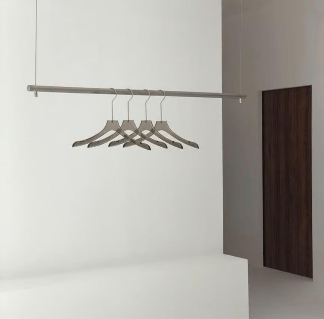 ステンレス 吊り下げ ワイヤー ハンガーラック120cm、100cm2個セット