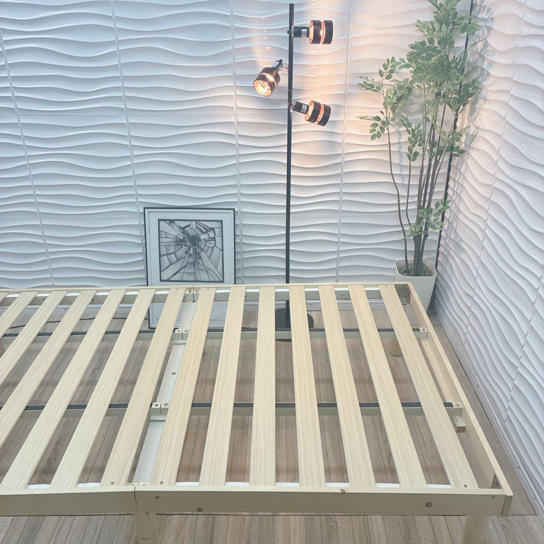 ◇大阪府全域 神戸市 配達料無料！◇すのこベッド◇ベッドフレーム◇セミダブル◇