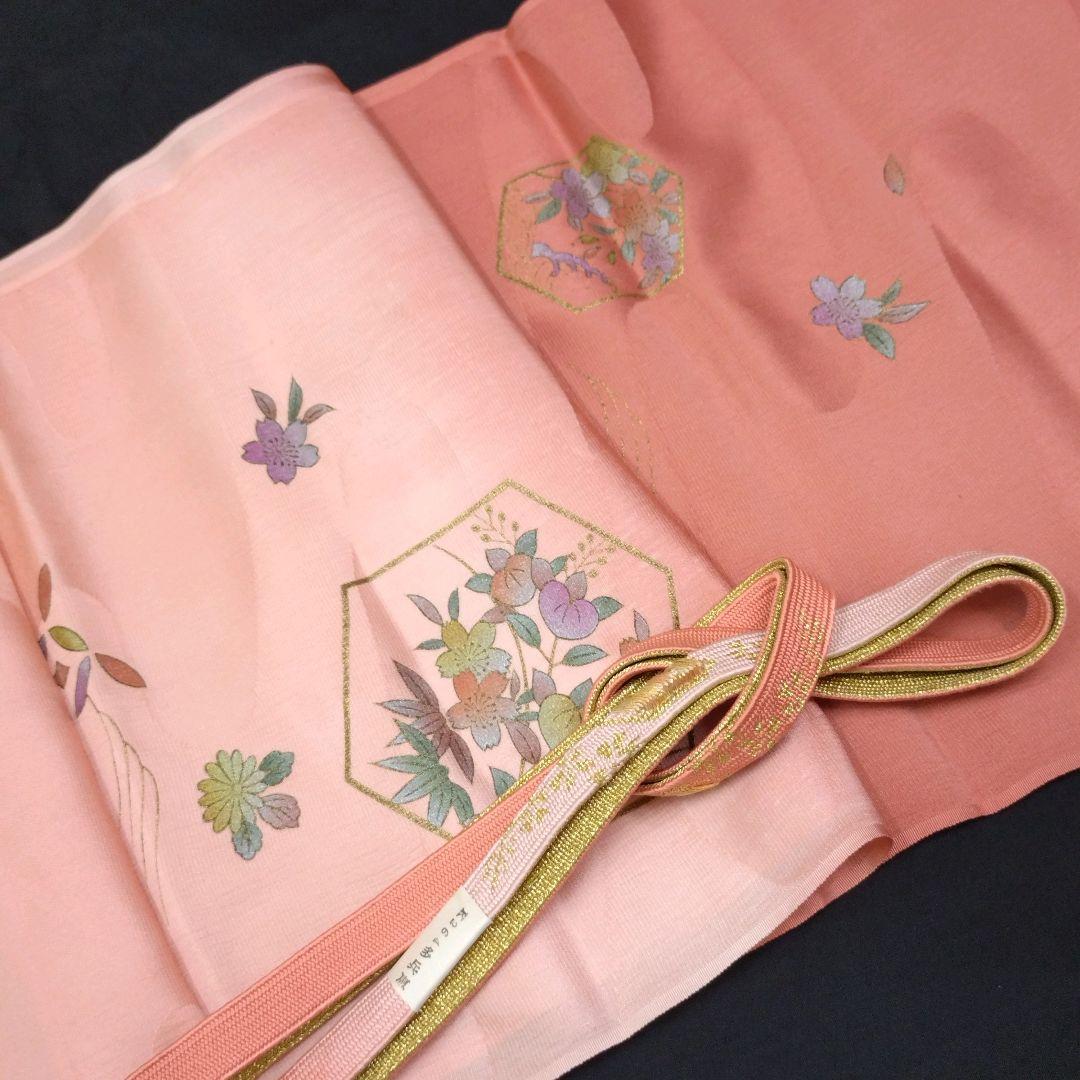 634　半額セール　正絹　鈴乃屋誂え　未使用品　付下げ訪問着　４点フルセット