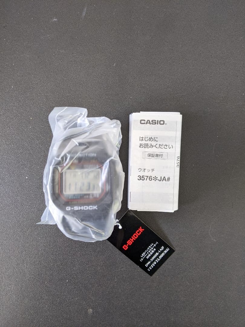 【新品】　DW-5000R-1AJF　G-SHOCK　初代Gショック 復刻モデル