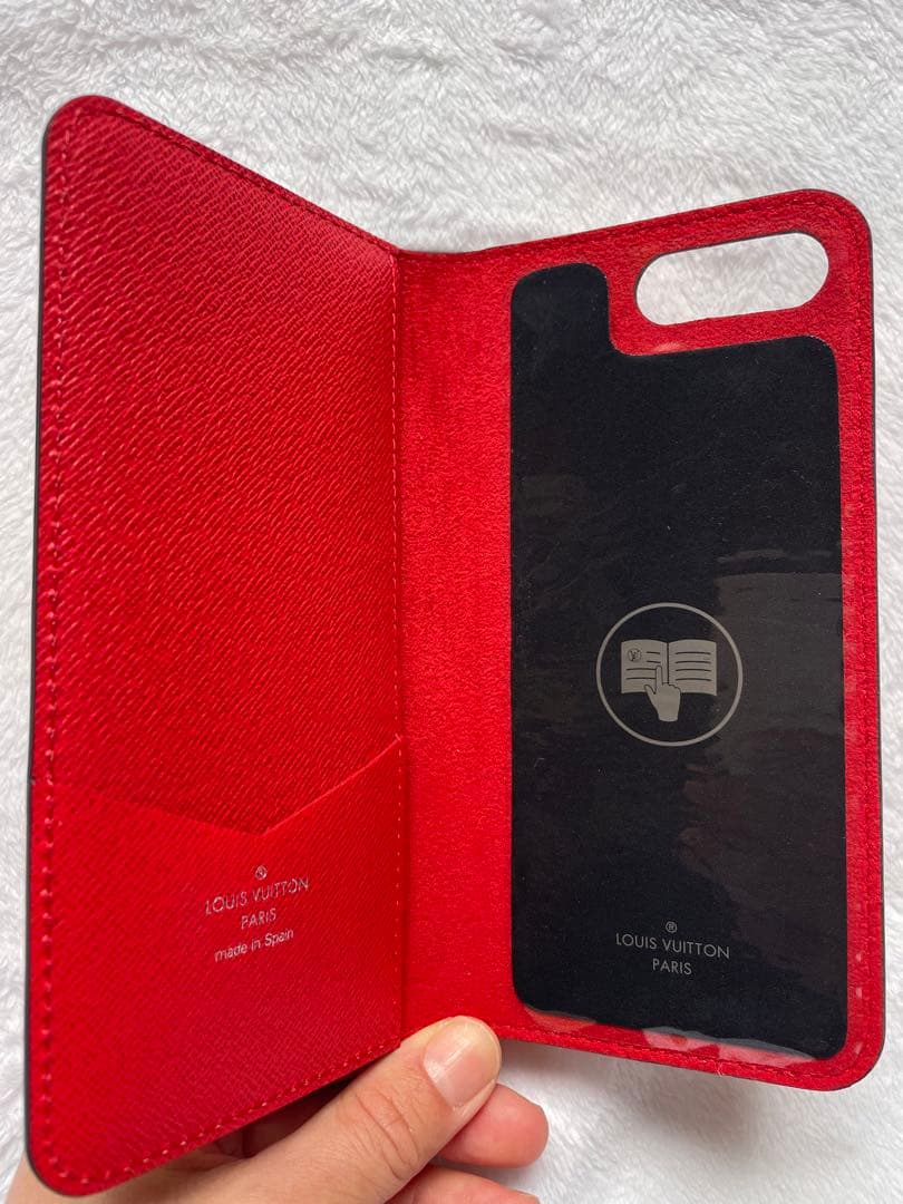 iPhoneアクセサリー LOUVS VUITTON x supreme iPhone 7or8plus