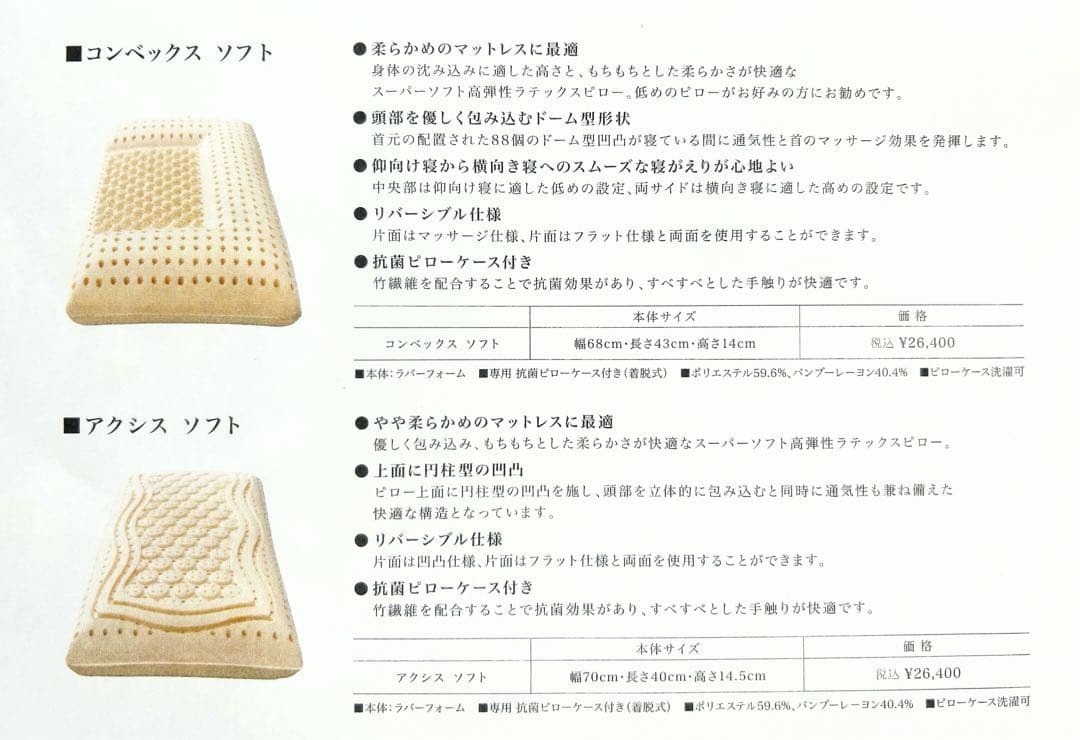 Sealy アクシス ソフト 枕 70x40x14.5 cm