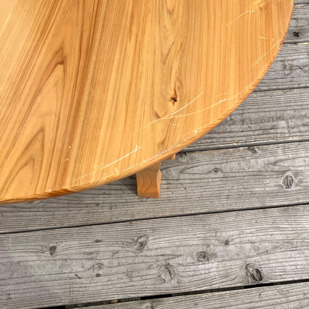 昭和レトロ らくだ屋 円形 円型 木製ちゃぶ台 折り畳みテーブル 円卓 座卓